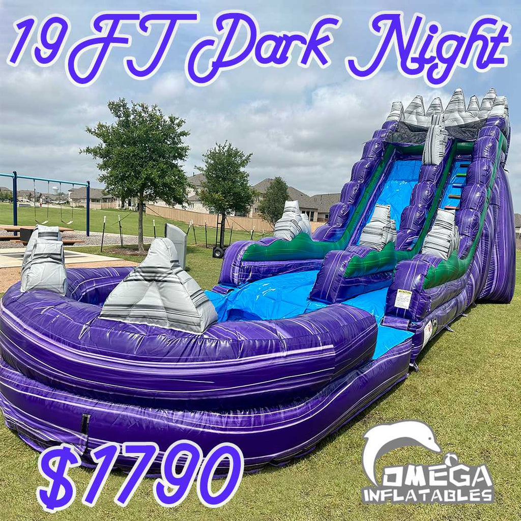 19FT Dark Night Inflatable Water Slide