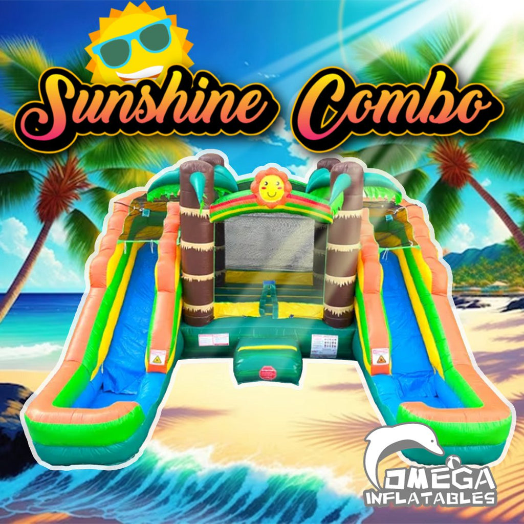 Inflatable Sunshine Dual Lane Water Combo