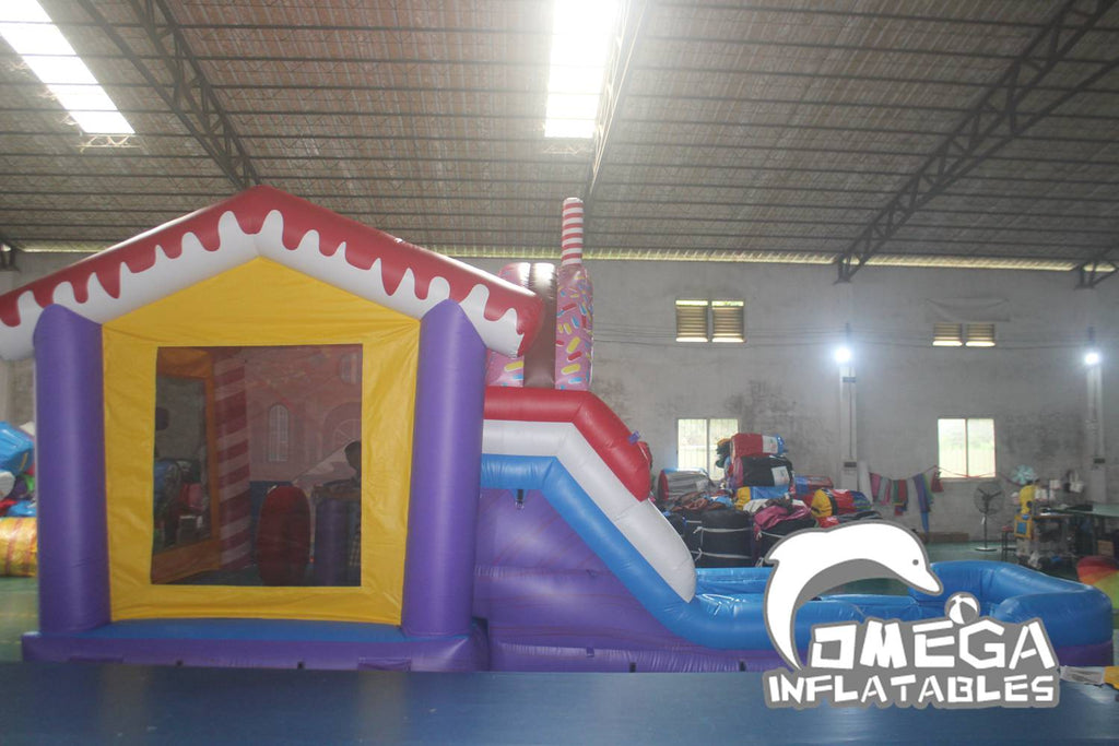 Candy House Inflatable Water Combo