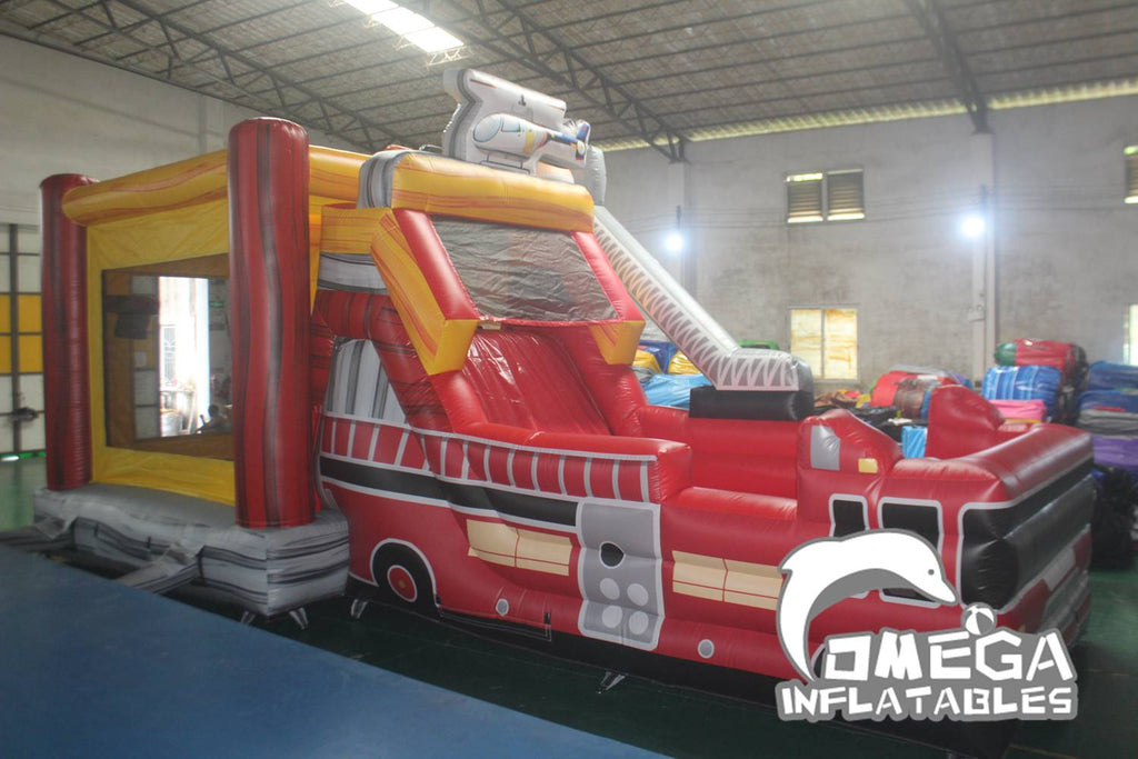 Fire House Inflatable Combo