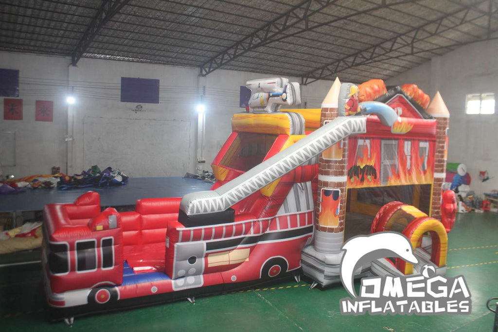 Fire House Inflatable Combo