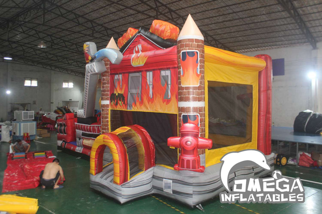 Fire House Inflatable Combo