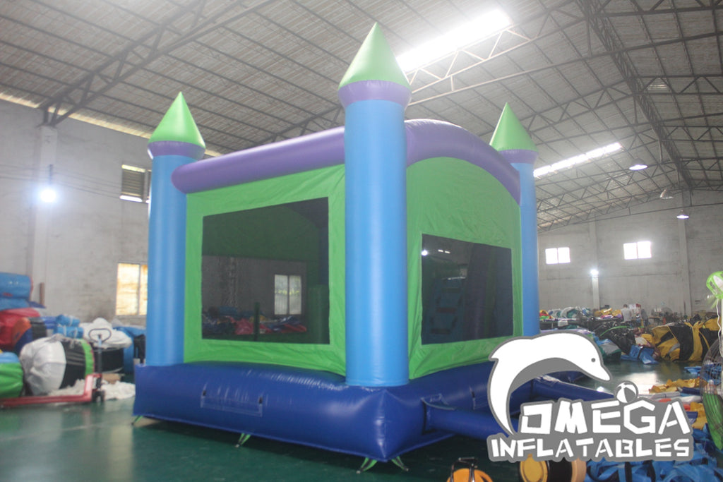 Inflatable Green N Purple Dual Lane Combo