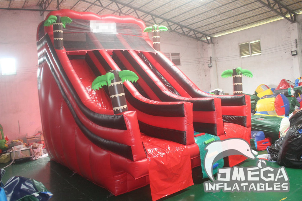 22FT Inflatable Tropical Water Slide for Big Heat Sealed Pool