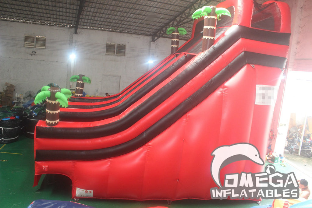 22FT Inflatable Tropical Water Slide for Big Heat Sealed Pool