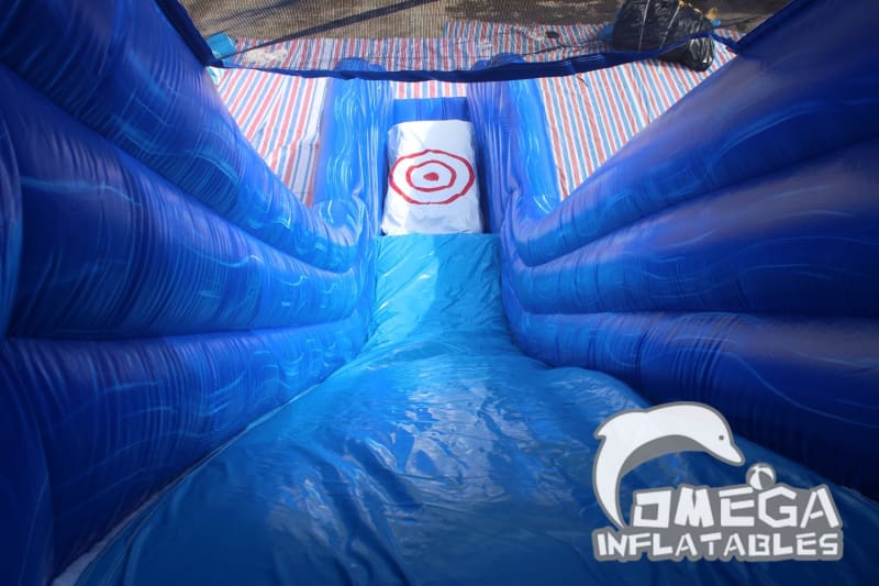 30FT Inflatable Cliff Jump with Slide