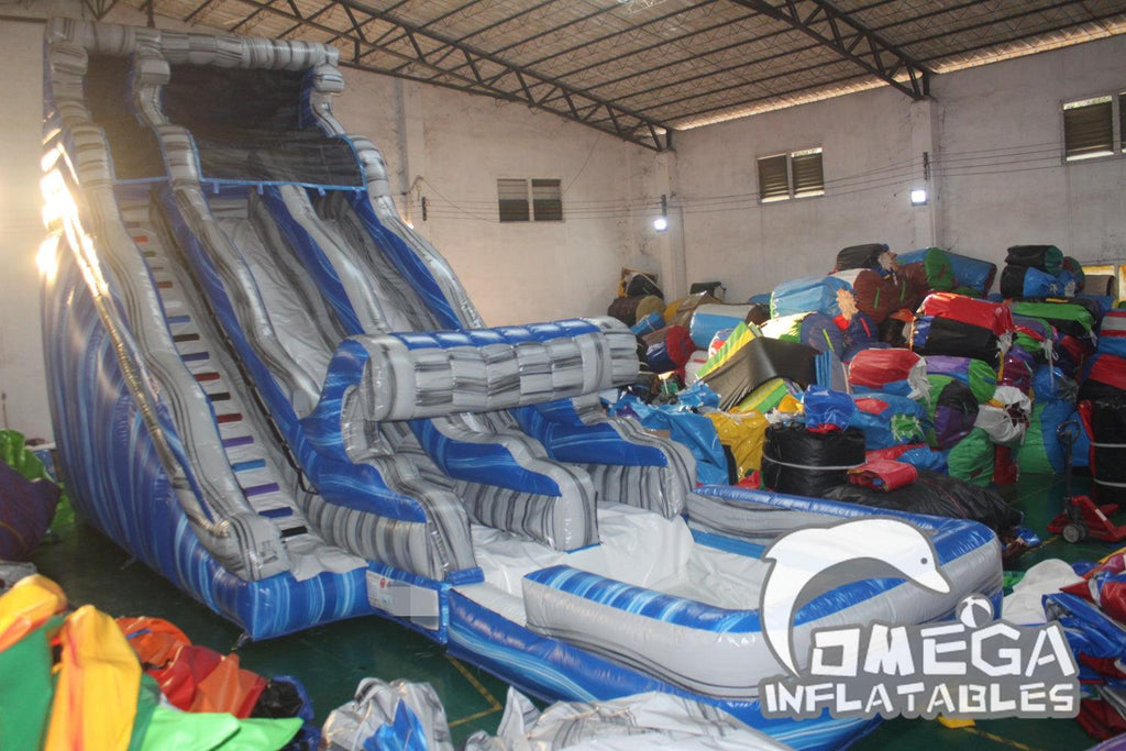 Tidal Wave Inflatable Water Slide - Omega Inflatables Factory